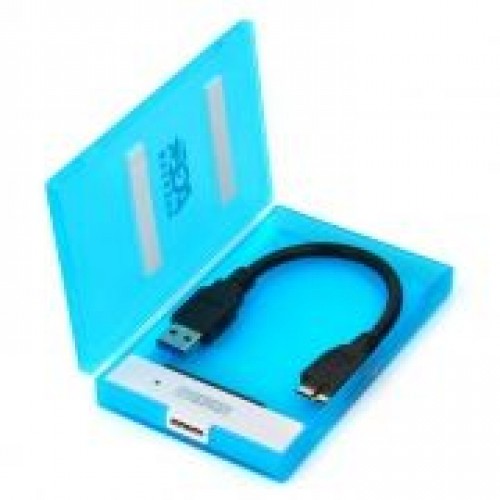 Внешний контейнер для 2.5 HDD S-ATA AgeStar 3UBCP1-6G, пластик, синий, USB 3.0"