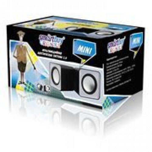 Колонки Smartbuy MINI, серые, питание от USB (SBA-2810)