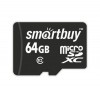Карта памяти Micro SDXC 64Gb Smartbuy Class 10 без адаптера (SB64GBSDCL10-00LE)