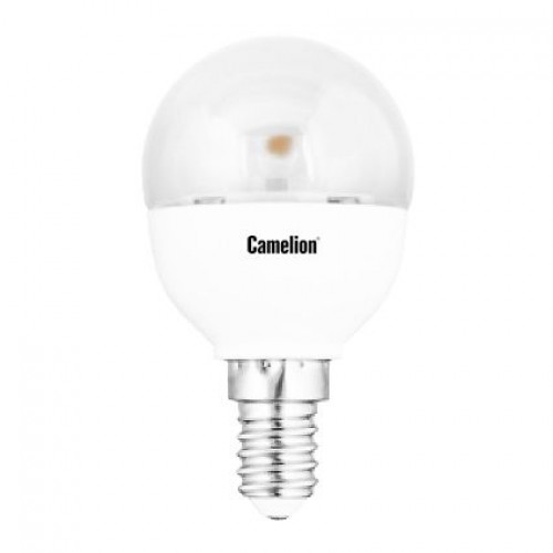 Светодиодная (LED) лампа Camelion G45 5.5W/3000/E14/прозрачная колба (LED5.5-G45-CL/830/E14)