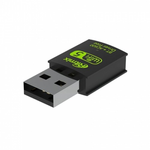 USB-адаптер 802.11n/ac + Bluetooth 4.2, 2.4/5ГГц, 433 Мбит/c, Ritmix RWA-550
