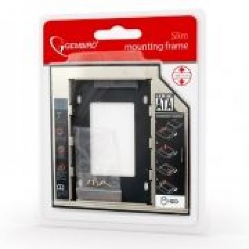 Шасси для 2.5 HDD/SSD SATA в отсек 5.25" 12.7мм, Gembird MF-95-02"