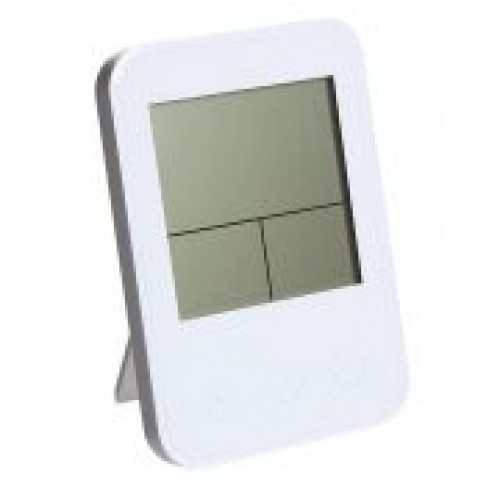 Термогигрометр комнатный Perfeo PF-S681 Touch с часами и будильником, белый (PF_A4860)