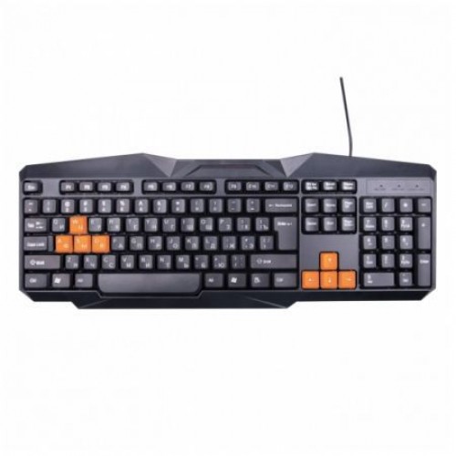 Клавиатура Ritmix RKB-152 USB Black/Orange