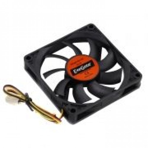 Вентилятор 80 x 80 x 15, 3 pin, 12V, втулка, кабель 30 см, Exegate (EX08015S3P)