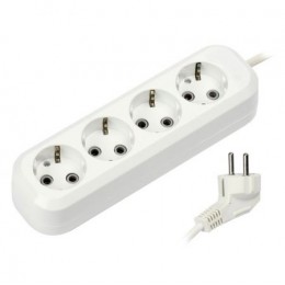 Удлинитель сетевой Smartbuy, 4 розетки, 5 м, 16А/3.5кВт заземление (SBE-16-4-05-Z)