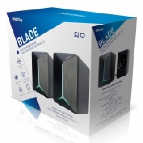 Колонки Smartbuy BLADE, 6 Вт, подсветка, питание от USB (SBA-4215)