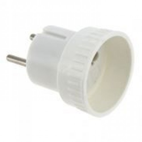 Переходник 220В с вилки EU/US в RU, 6А, белый, Smartbuy (SBE-06-S05-w)