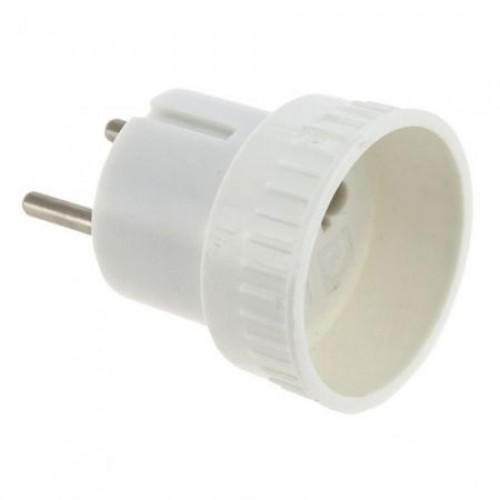 Переходник 220В с вилки EU/US в RU, 6А, белый, Smartbuy (SBE-06-S05-w)