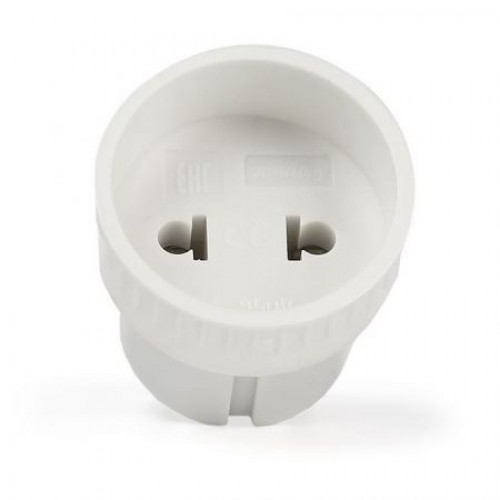 Переходник 220В с вилки EU/US в RU, 6А, белый, Smartbuy (SBE-06-S05-w)