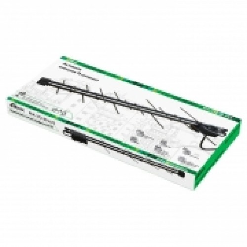 Антенна наружная для ТВ, VHF/UHF/FM, DVB-T2, активная, до 33 дБ, Ritmix RTA-312-20 AVS