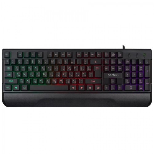 Клавиатура игровая Perfeo Winner Black, радужная подсветка, USB (PF_B4892)