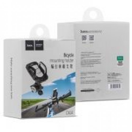 Держатель велосипедный для смартфона до 7, на руль или штангу, серый, Hoco CA14"