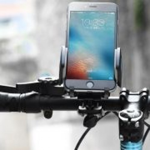 Держатель велосипедный для смартфона до 7, на руль или штангу, серый, Hoco CA14"