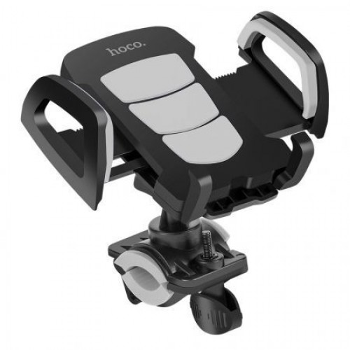 Держатель велосипедный для смартфона до 7, на руль или штангу, серый, Hoco CA14"