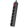 Сетевой фильтр Perfeo POWER+ PF-PP-6/3,0-B, 3 м, 6 розеток, черный (PF_A4672)