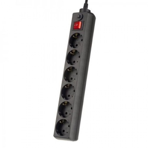 Сетевой фильтр Perfeo POWER+ PF-PP-6/3,0-B, 3 м, 6 розеток, черный (PF_A4672)