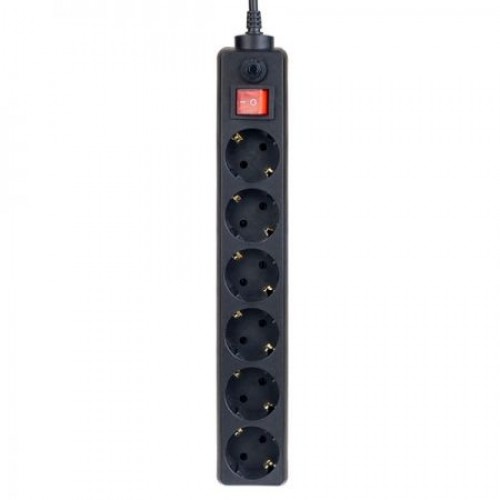 Сетевой фильтр Perfeo POWER+ PF-PP-6/3,0-B, 3 м, 6 розеток, черный (PF_A4672)