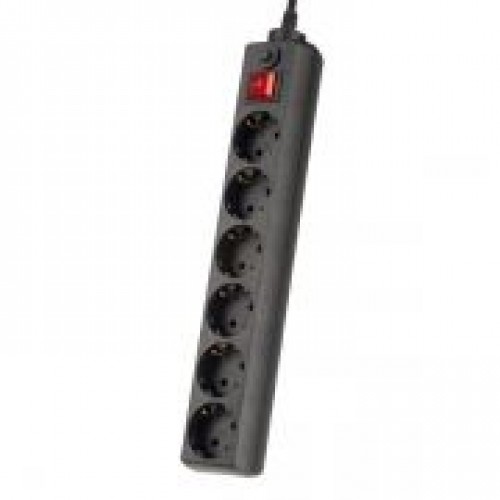 Сетевой фильтр Perfeo POWER+ PF-PP-6/3,0-B, 3 м, 6 розеток, черный (PF_A4672)