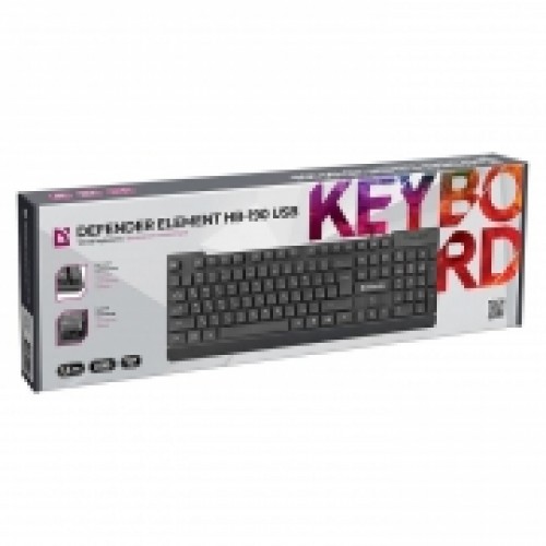 Клавиатура Defender Element HB-190 USB, черная (45191)