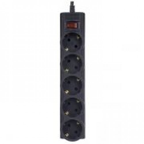 Сетевой фильтр Perfeo POWERX, 5 м, 5 розеток, черный (PF_A4718)