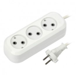Удлинитель сетевой Smartbuy, 3 розетки, 7 м, 10А/2.2кВт без заземления  (SBE-10-3-07-N)