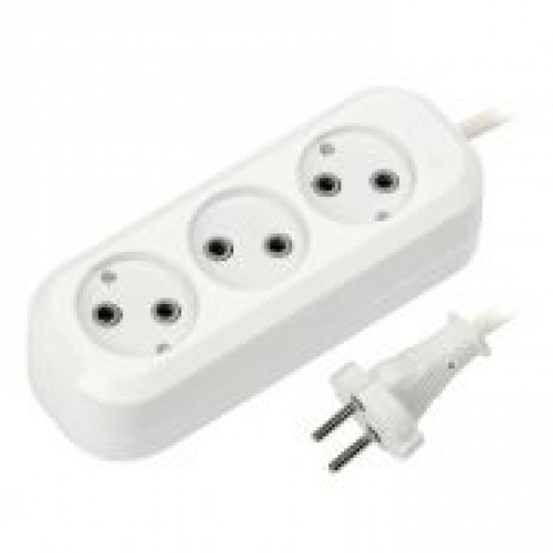Удлинитель сетевой Smartbuy, 3 розетки, 7 м, 10А/2.2кВт без заземления (SBE-10-3-07-N)