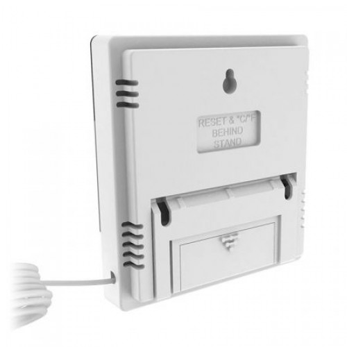 Метеостанция Ritmix CAT-230 с часами и будильником, белая