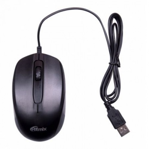 Комплект Ritmix RKC-010 Black, проводные клавиатура и мышь