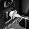 Зарядное автомобильное устройство Borofone BZ12A QC3.0, 3.6-12В, 3A USB+ кабель Micro USB, белое