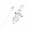 Зарядное автомобильное устройство Borofone BZ12A QC3.0, 3.6-12В, 3A USB+ кабель Micro USB, белое
