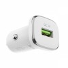 Зарядное автомобильное устройство Borofone BZ12A QC3.0, 3.6-12В, 3A USB+ кабель Micro USB, белое