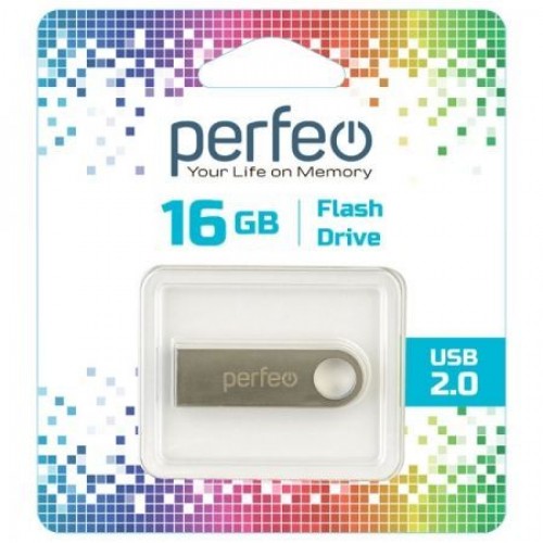 16Gb Perfeo M07 Metal Series USB 2.0 (PF-M07MS016)