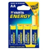 Батарейка AA Varta LR6/4BL Energy, щелочная, 4 шт, в блистере (4106)
