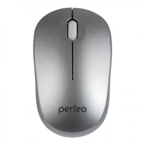 Мышь беспроводная Perfeo Sky, серебристая, USB (PF_A4506)