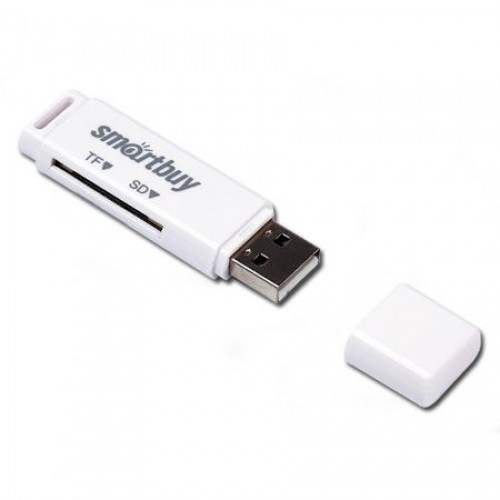 Карт-ридер внешний USB Smartbuy SBR-715-W White