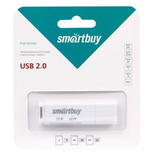 Карт-ридер внешний USB Smartbuy SBR-715-W White