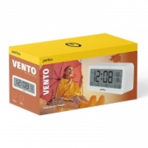 Метеостанция Perfeo PF-S8826 Vento с часами и будильником, белая (PF_C3574)