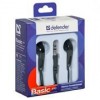 Наушники-вкладыши Defender Basic-610, черные (63610)