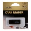 Карт-ридер внешний USB Perfeo PF-VI-R023 для microSD, черный (PF_С3793)