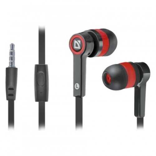 Гарнитура Defender Pulse-420 для мобильных устройств, черно-красная (63424)