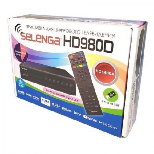 Цифровой телевизионный ресивер DVB-T2 SELENGA HD980D (4073)
