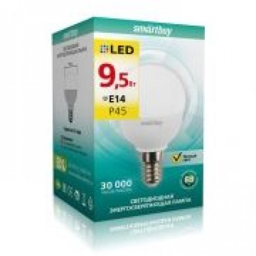 Светодиодная (LED) лампа Smartbuy P45 9.5W/3000/E14 (SBL-P45-9_5-30K-E14)