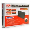 Внешний контейнер для 2.5 HDD S-ATA AgeStar 3UB2A14, алюминиевый, черный, USB 3.0"