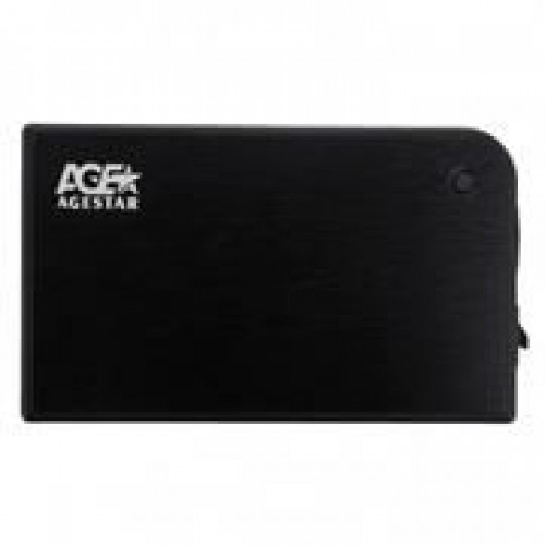 Внешний контейнер для 2.5 HDD S-ATA AgeStar 3UB2A14, алюминиевый, черный, USB 3.0"
