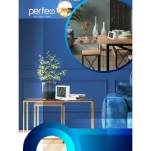 Метеостанция Perfeo PF-S2110AS Cubo с часами и будильником, белая (PF_C3583)