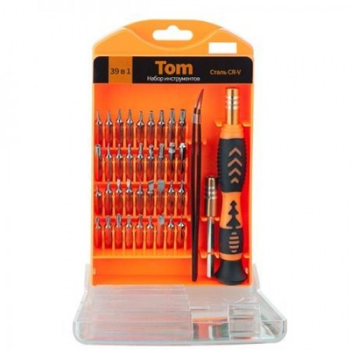 Отвертка с набором бит Perfeo Tom, 39 предметов (PF_A4873)