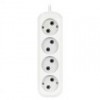 Удлинитель сетевой Smartbuy, 4 розетки, 5 м, 10А/2.2кВт без заземления (SBE-10-4-05-N)