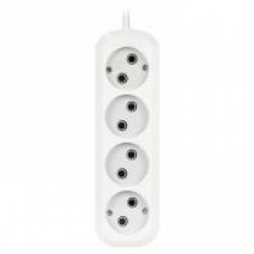 Удлинитель сетевой Smartbuy, 4 розетки, 5 м, 10А/2.2кВт без заземления (SBE-10-4-05-N)