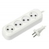 Удлинитель сетевой Smartbuy, 4 розетки, 5 м, 10А/2.2кВт без заземления (SBE-10-4-05-N)